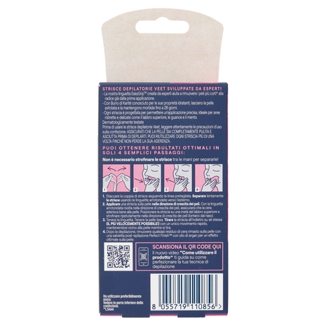 Veet Strisce Viso Expert Pelli Normali 12 pezzi